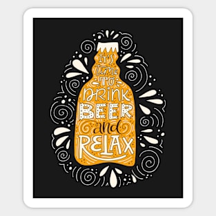 Relax And Drink Beer Sticker
